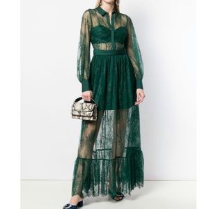 Self Portrait Long Lace Dress